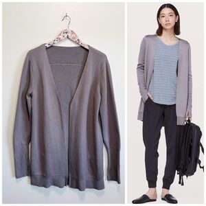 LULULEMON City Street Cardigan Sweater Mystique/Heathered Mystique Purple Size 8